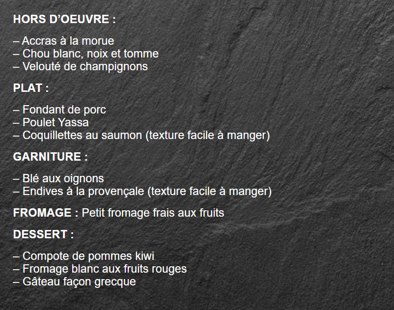 repas dimanche